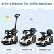 preview thumbnail 6 of 16, Gymax 3-in-1 Licensed Lamborghini Ride on Push Car Stroller Sliding