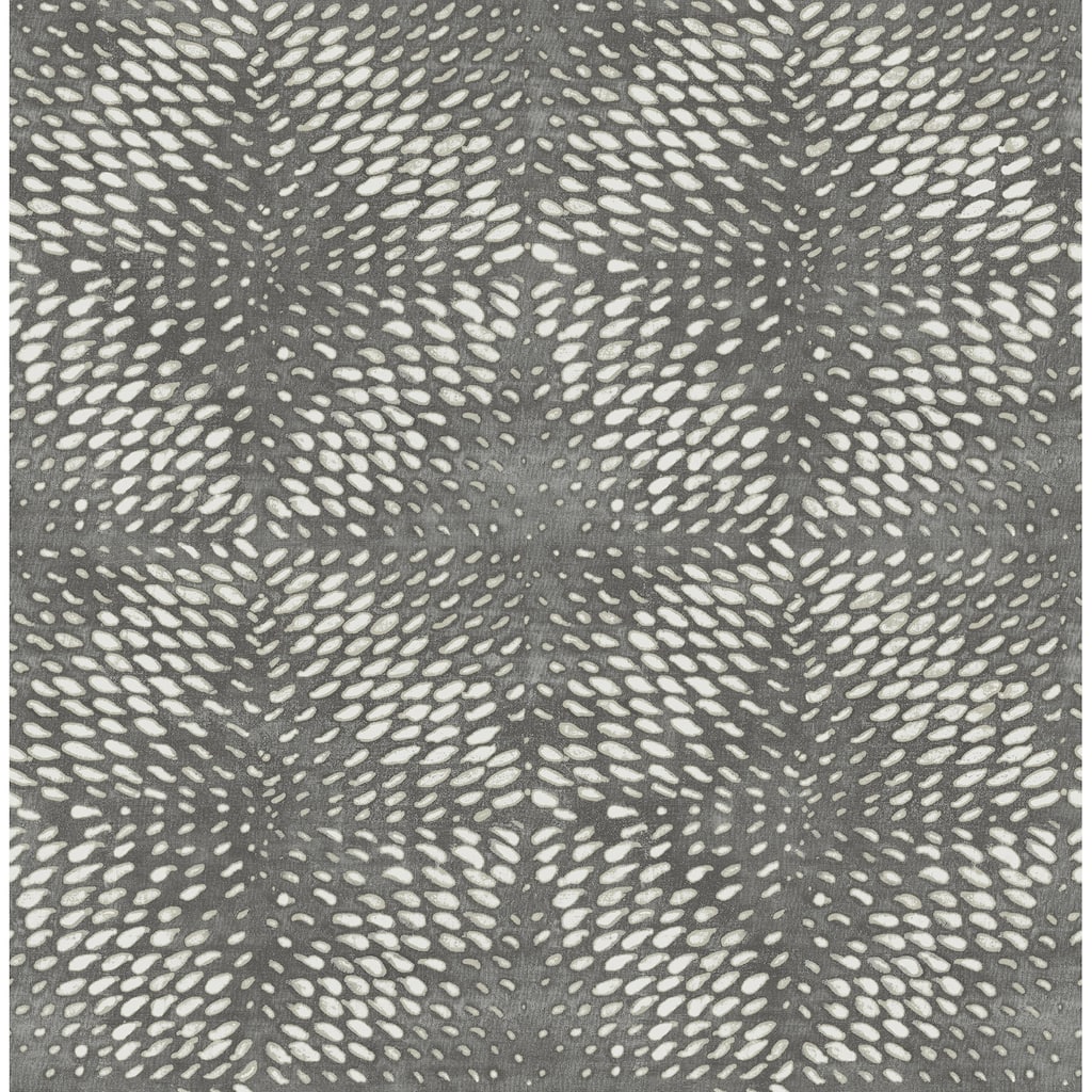 A-Street Prints Ethos Pewter Abstract Wallpaper