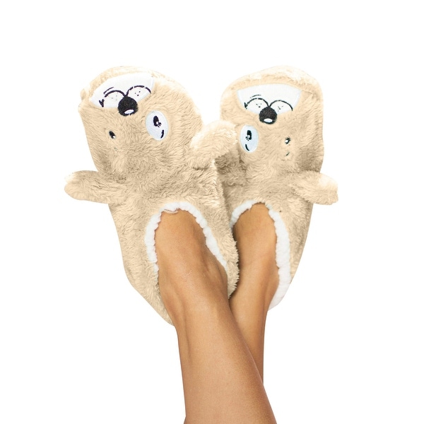 Women's Animal Footie Slippers - Dog Tired