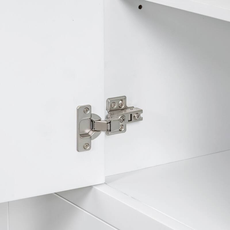 36" Bathroom Vanity with Sink Combo: Six Drawers, Multi-Functional Divider, Adjustable Shelf