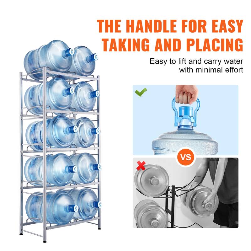 Water Jug Holder Heavy Duty Water Jug Rack for Kitchen, Office, Living Room
