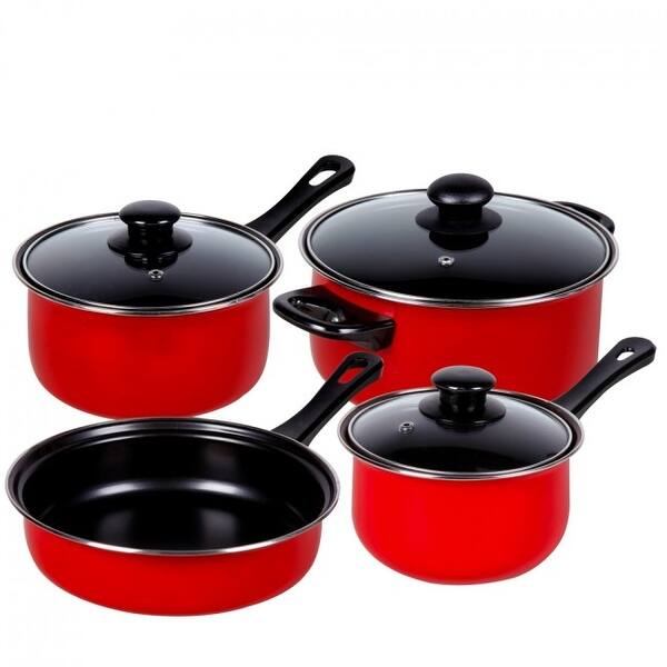 Gibson Home Chef Du Jour 7 Piece Carbon Steel Nonstick Cookware Set - Bed  Bath & Beyond - 31485907