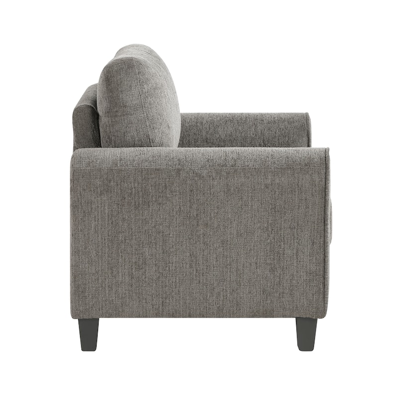 Diboll 37" Chenille Living Room Chair - Wood Finish Exposed Feet - 37" x 34" x 34.5"