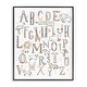 preview thumbnail 1 of 23, Stupell Nursery Animal Alphabet Chart Soft Orange White Framed Wall Art 11 x 14 - Black