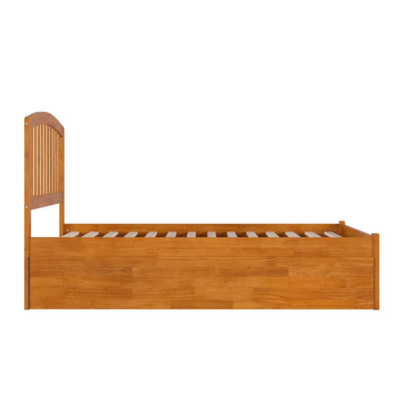 Richmond Full Solid Wood Platform Bed with Footboard & Full Trundle