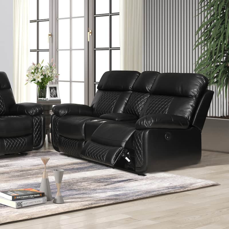 Infinity Power Reclining Faux Leather Reclining Loveseat