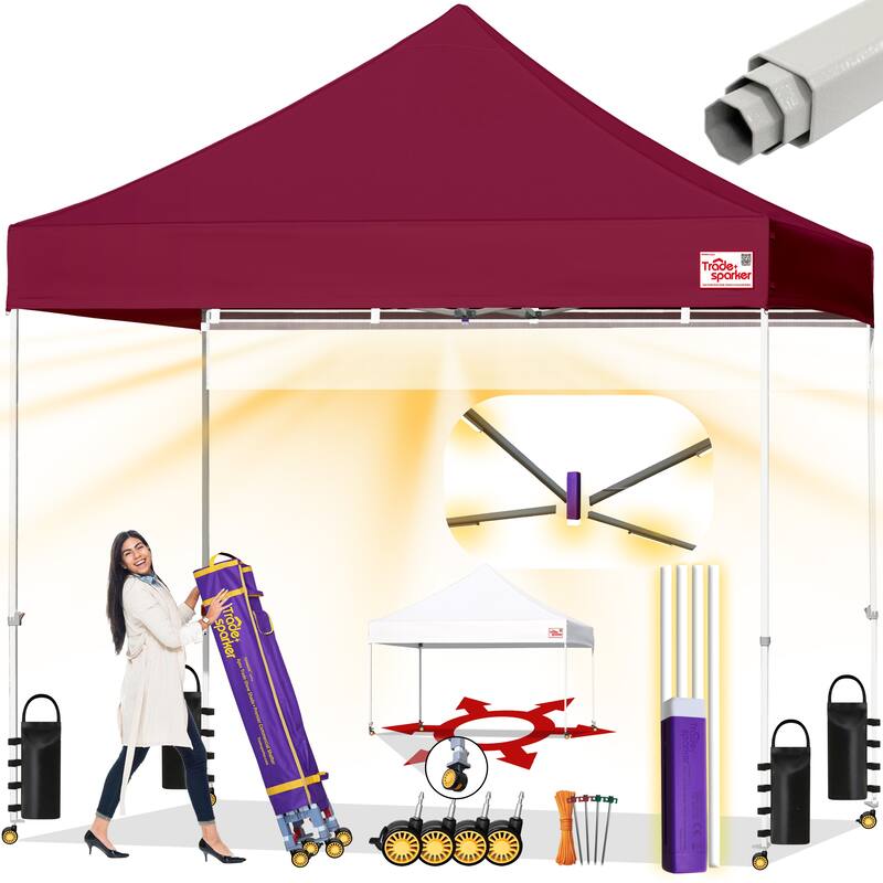 Tradesparker Ez Pop Up Canopy Tent Commercial Instant Canopies