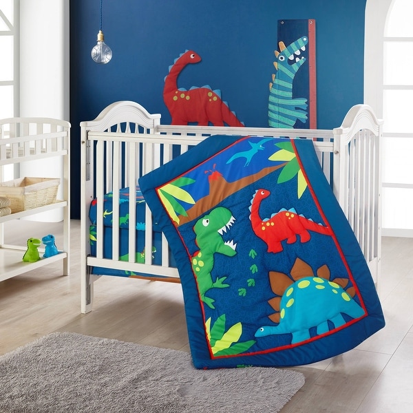 Nanshing Dinosaur World 3 Piece Baby Nursery Crib Bedding Set On Sale Bed Bath Beyond 33955300