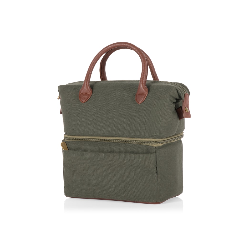 Oniva Urban Lunch Bag Cooler, (Green with Brown Accents) - Green