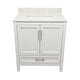 preview thumbnail 127 of 146, Nevado 37" Bathroom Vanity with Cultured Marble Vanity Top Sink in White with White Basin White - Lyra White