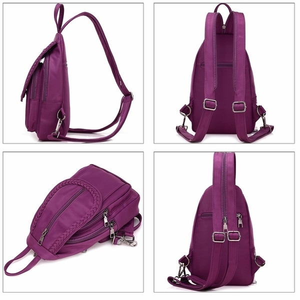 purple mini backpack purse