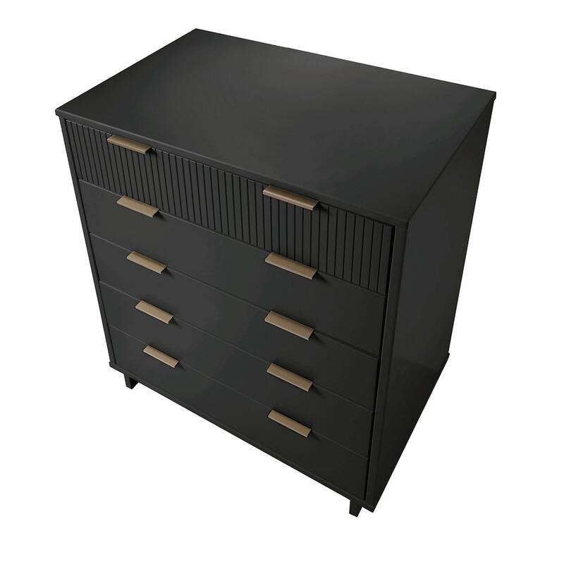 Manhattan Comfort Granville 45.27" Modern Tall 5 Drawer Dresser