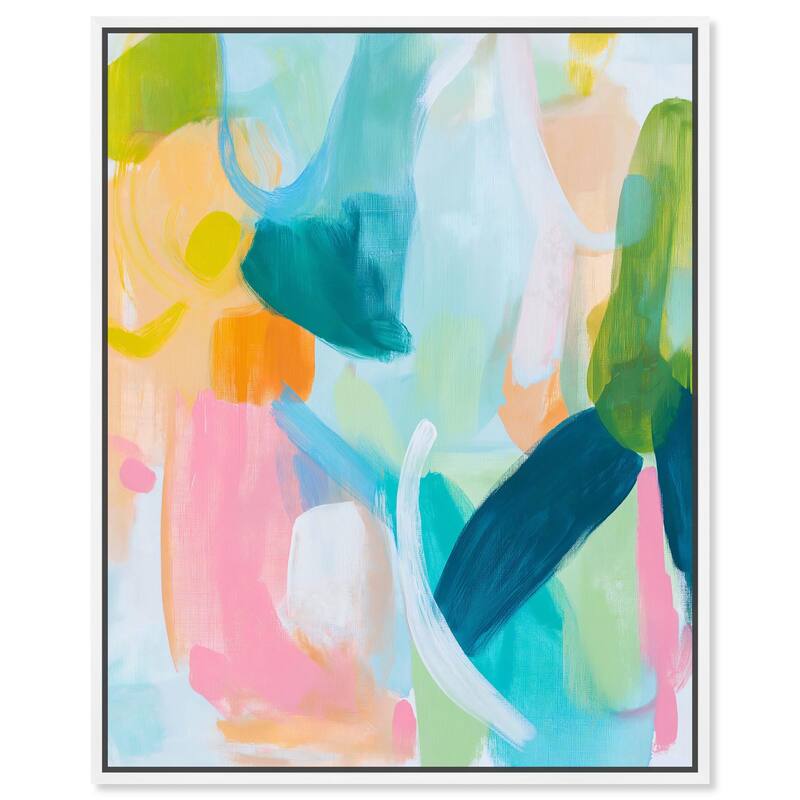 Layered Lush II Canvas by Art Remedy - 24" x 30" - White