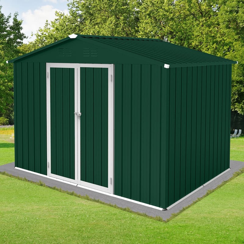 Metal garden sheds 6ftx8ft outdoor storage sheds for garden