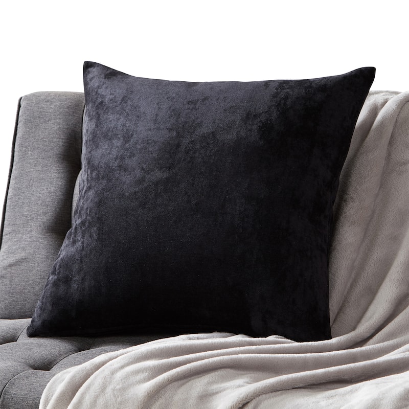 Greendale Home Fashions Velvet Throw Pillow - Sable