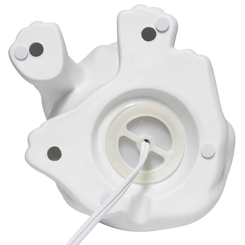 Canine Dog Porcelain Table Lamp - 10.5" - White