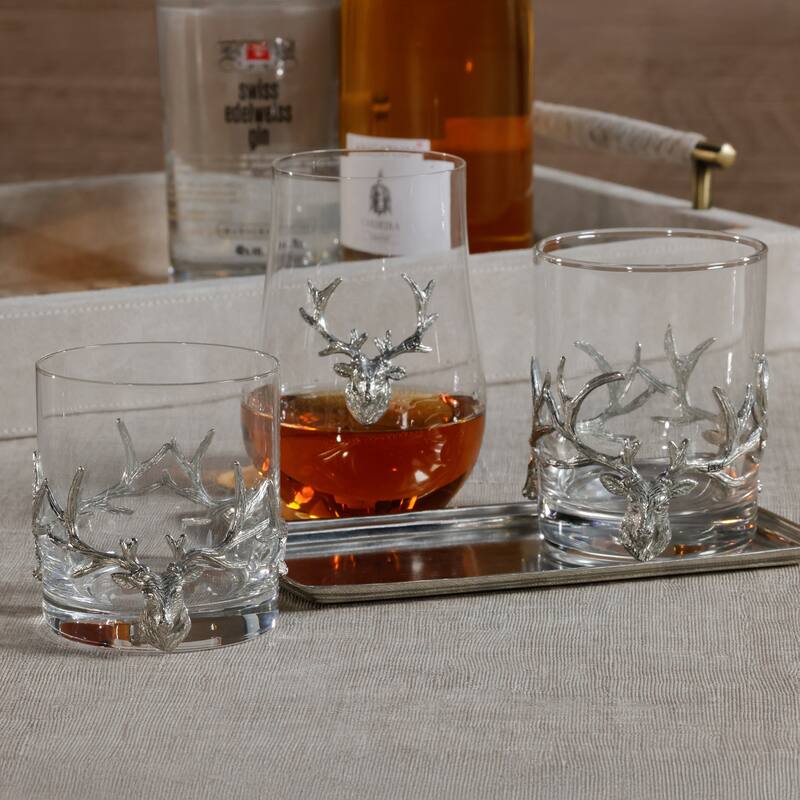 St. Anton Pewter & Glass Wine / Water Glass