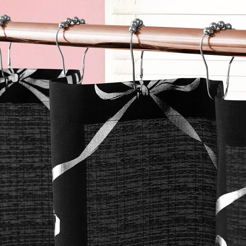 Juicy Couture 13-Piece Shower Curtain and Hooks Set