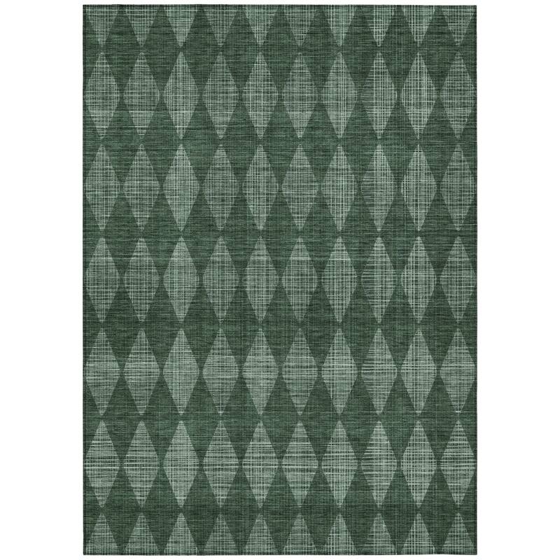 HomeRoots Geometric Transitional Rectangle Outdoor Rug