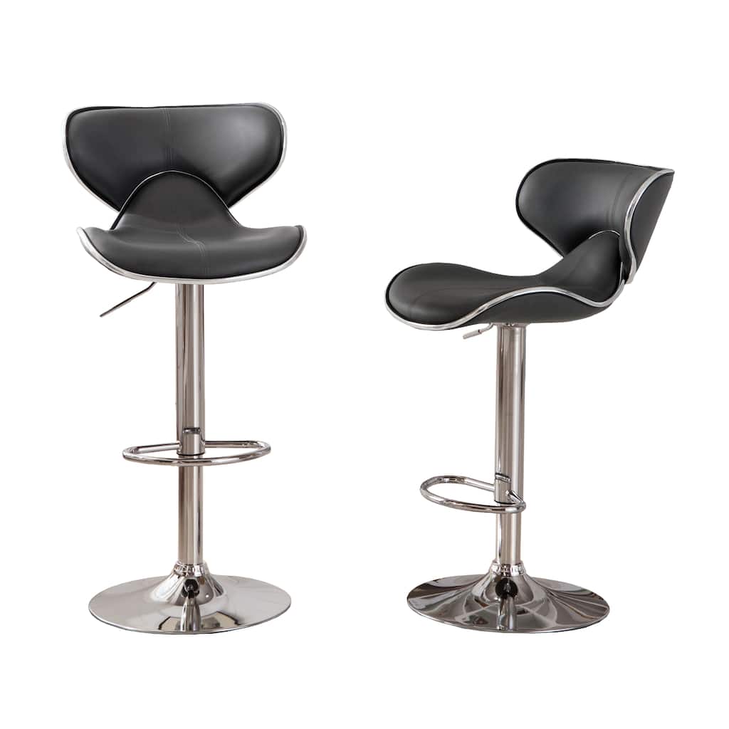 Bistro Counter Barstool Gray Dining Chair Reception Chair (Set of 2)