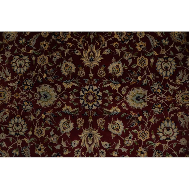 Hand Knotted Oriental 100% Wool Carpet Traditional All-Over Red Ziegler Area Rug - 6' 0'' X 6' 0''