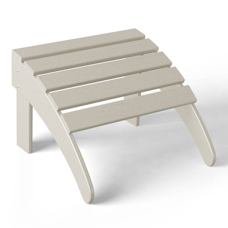 Polytrends Laguna Hdpe All Weather Outdoor Patio Foldable Ottoman