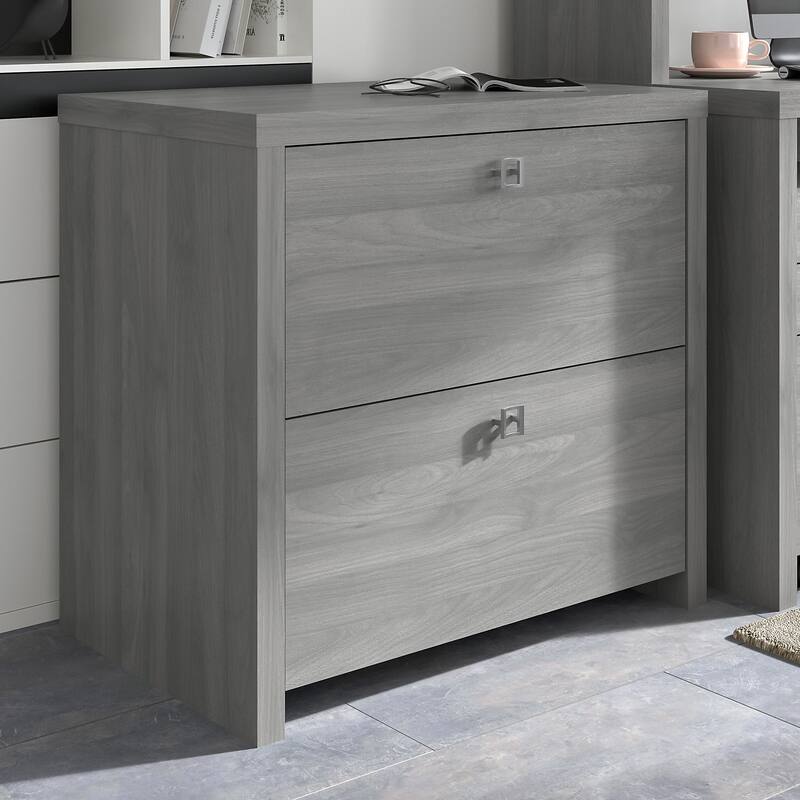 Echo Lateral File Cabinet by Bush Business Furniture - Modern Gray