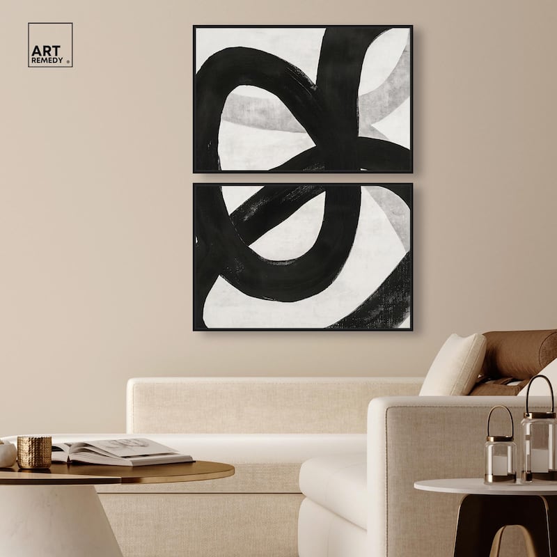 Infinite Loop I Canvas Set of 2 by Art Remedy