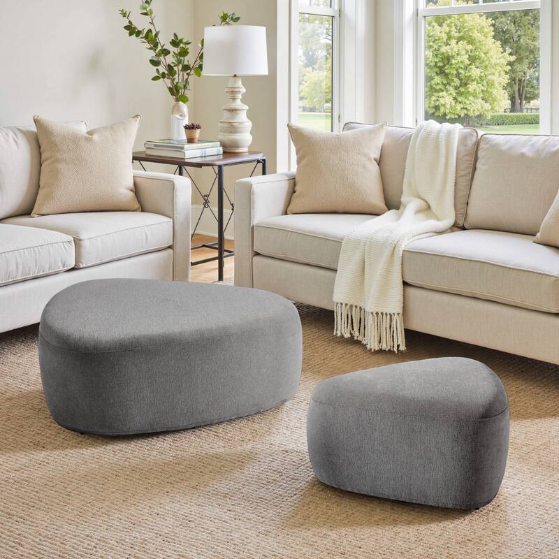 Oversized Triangle Cocktail Ottoman (Set of 2)