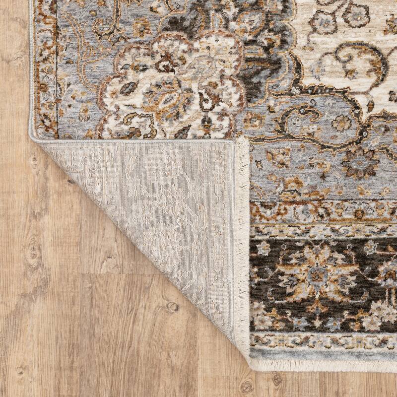 Style Haven Marley Faded Medallion Fringed Area Rug