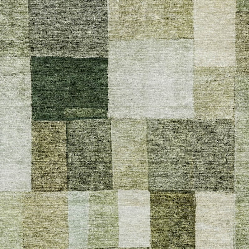HomeRoots Geometric Transitional Rectangle Outdoor Rug