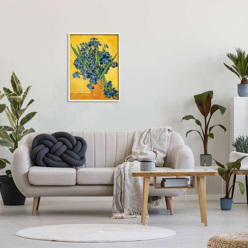 Stupell Van Gogh Irises Post Impressionist Painting, 11 x 14, Design By Artist Vincent Van Gogh - Multi-Color