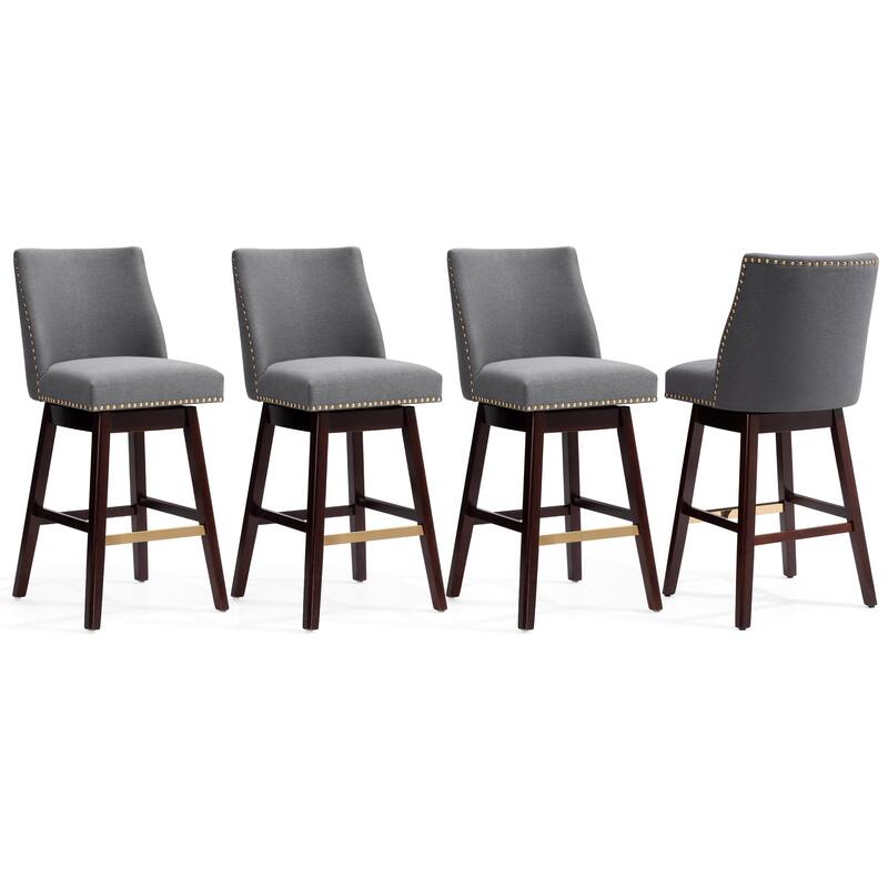 Crestlive Bar Stools Swivel Barstool with Back