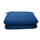 Sunbrella fabric 20 x 18 seat pad with 22 options (2 pack) - 20"W x 18"D x 2.5"H - Cast Royal