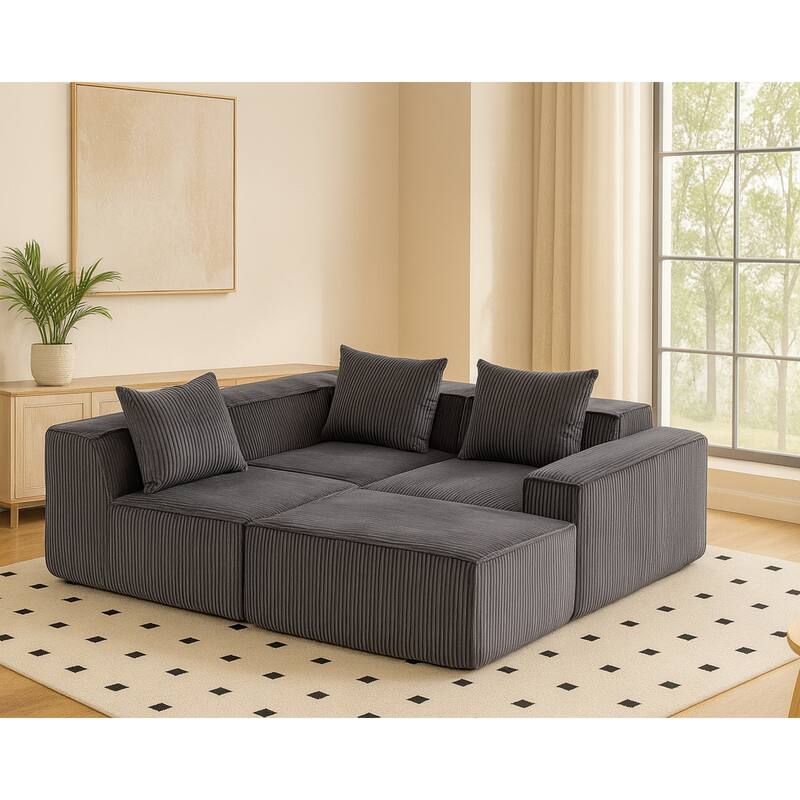 GDFStudio - Multi Person Modular Compression Sofa for Modern Living