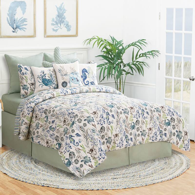 Crescent Bay Quilt Set Collection - 3 Piece - Queen