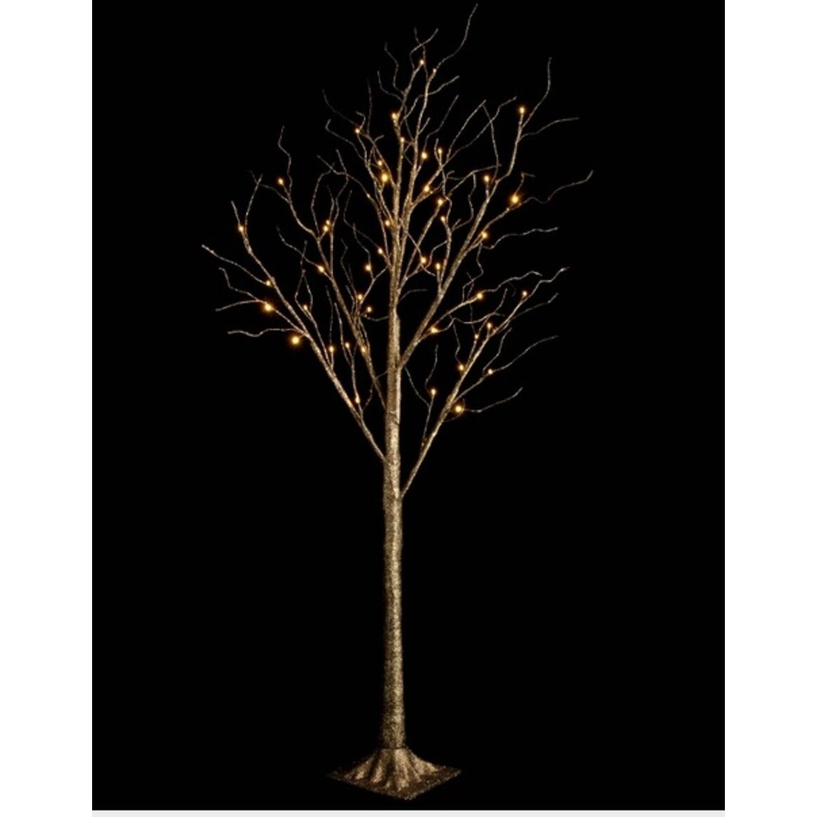Shop 48 Led Lighted Bronze Glitter Twig Tree Commercial Christmas