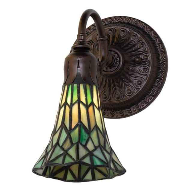 Meyda Tiffany 251869 10" Tall Wall Sconce - Mahogany Bronze