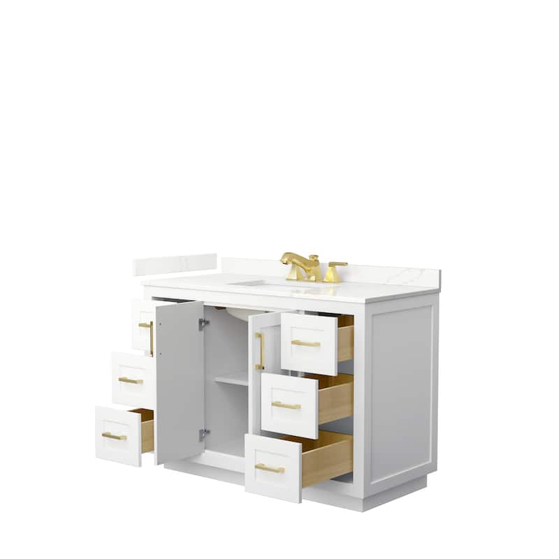 Miranda 48-inch Single Vanity, Quartz Top