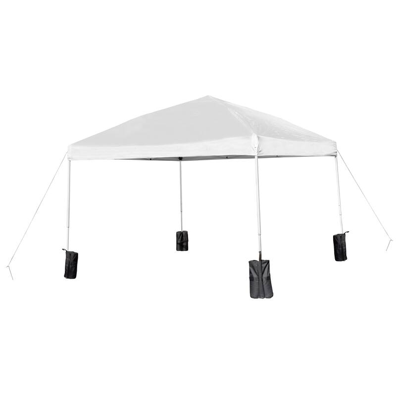 10' x 10' Pop Up Canopy - Wheeled Case - Folding Table with Benches Set
