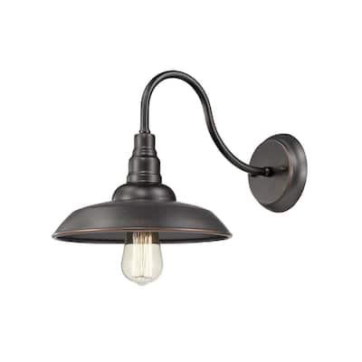 Vintage Wall Lighting Fixture, Farmhouse Gooseneck Barn Light
