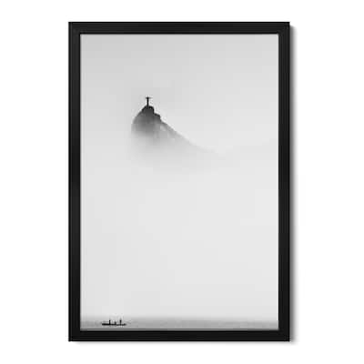 Cristo In The Mist Premium Framed Poster by Trevor Cole