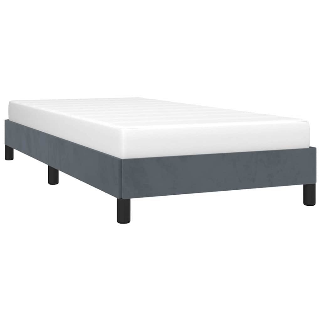vidaXL Bed Frame, Velvet, No Mattress