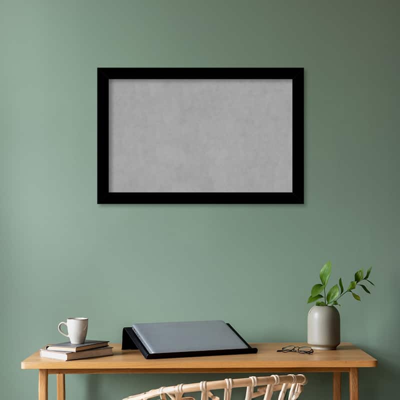 Amanti Art Basic Black Narrow Framed Magnetic Board