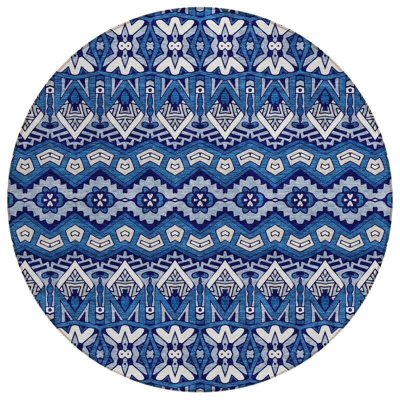 HomeRoots Moroccan Transitional Rectangle Outdoor Rug
