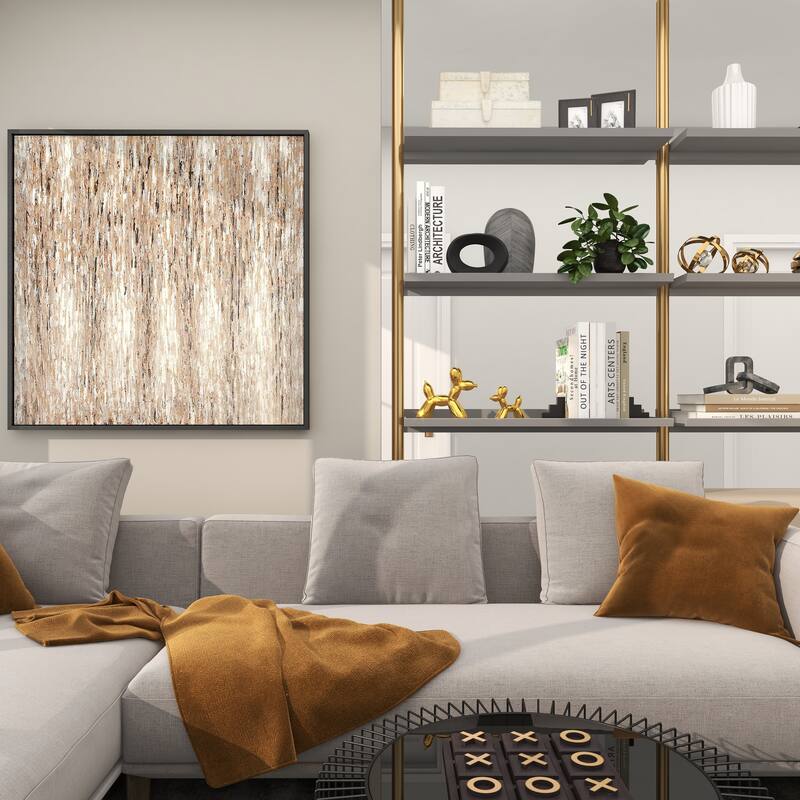 Gold Porcelain Ceramic Balloon Dog Sculpture (Set of 2) - Gold, Silver, White, Black, Multi Colored