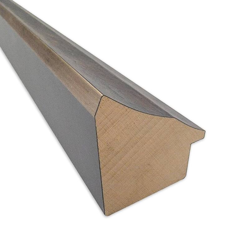 Angled Non-Beveled Wood Framed Full-Length Floor Leaner Mirror - Glass Size 24x60