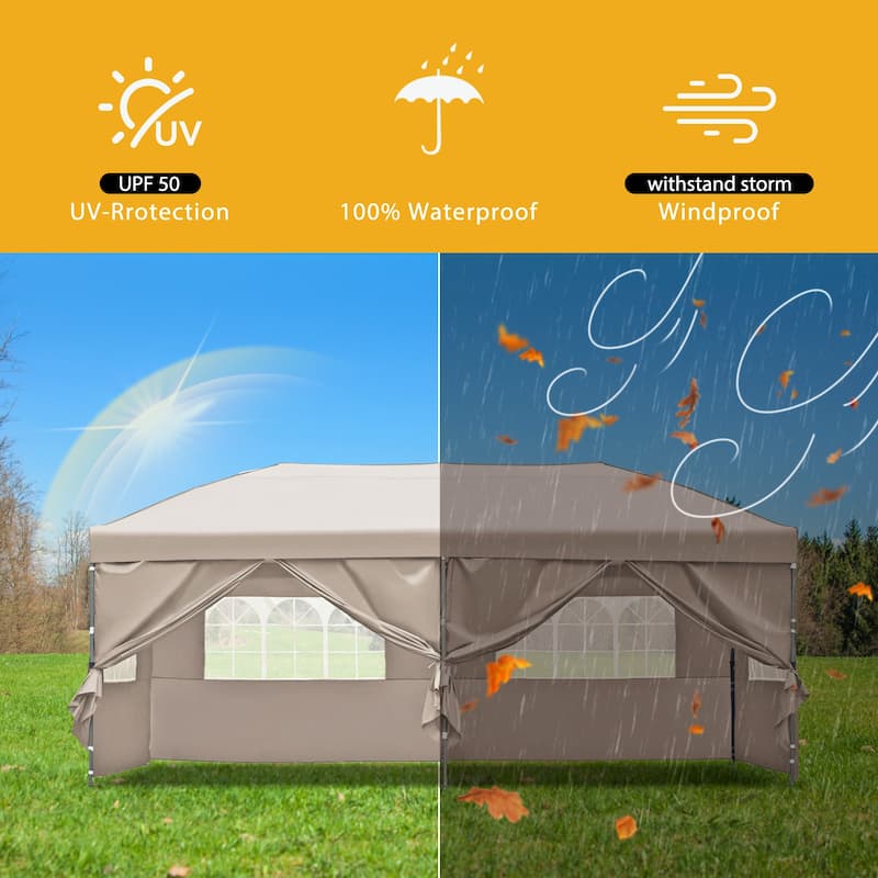 10x20 Pop Up Canopy with Sidewalls