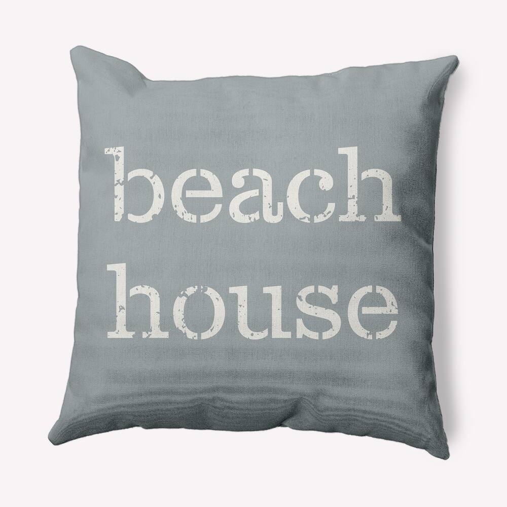 Beach House Nautical Indoor/Outdoor Throw Pillow
