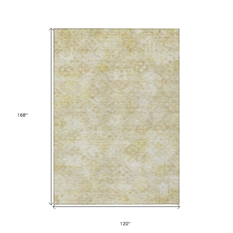 HomeRoots Floral Traditional Rectangle Outdoor Rug